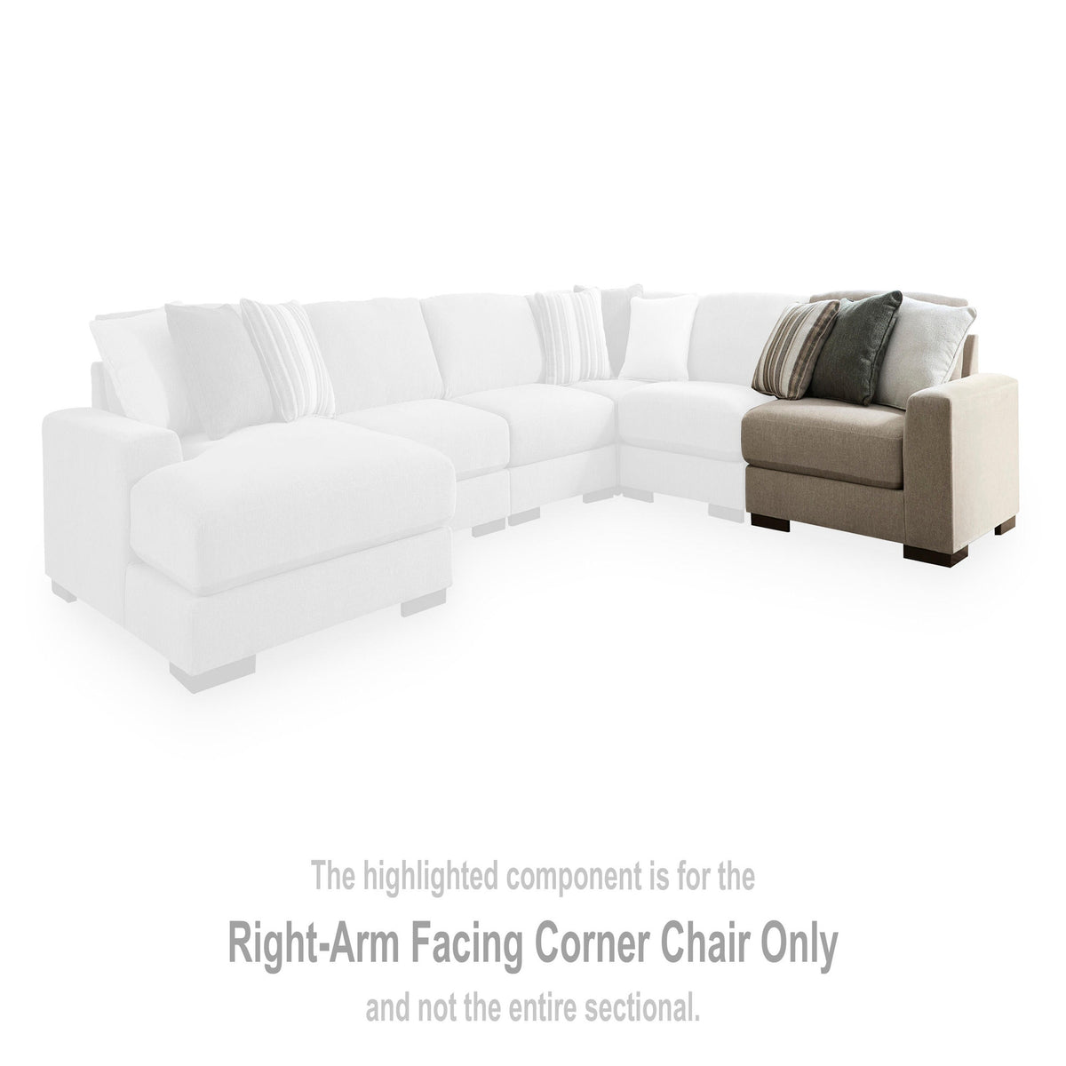 Linenhause Oversized Swivel Accent Chair (31803-SI) - Image 10