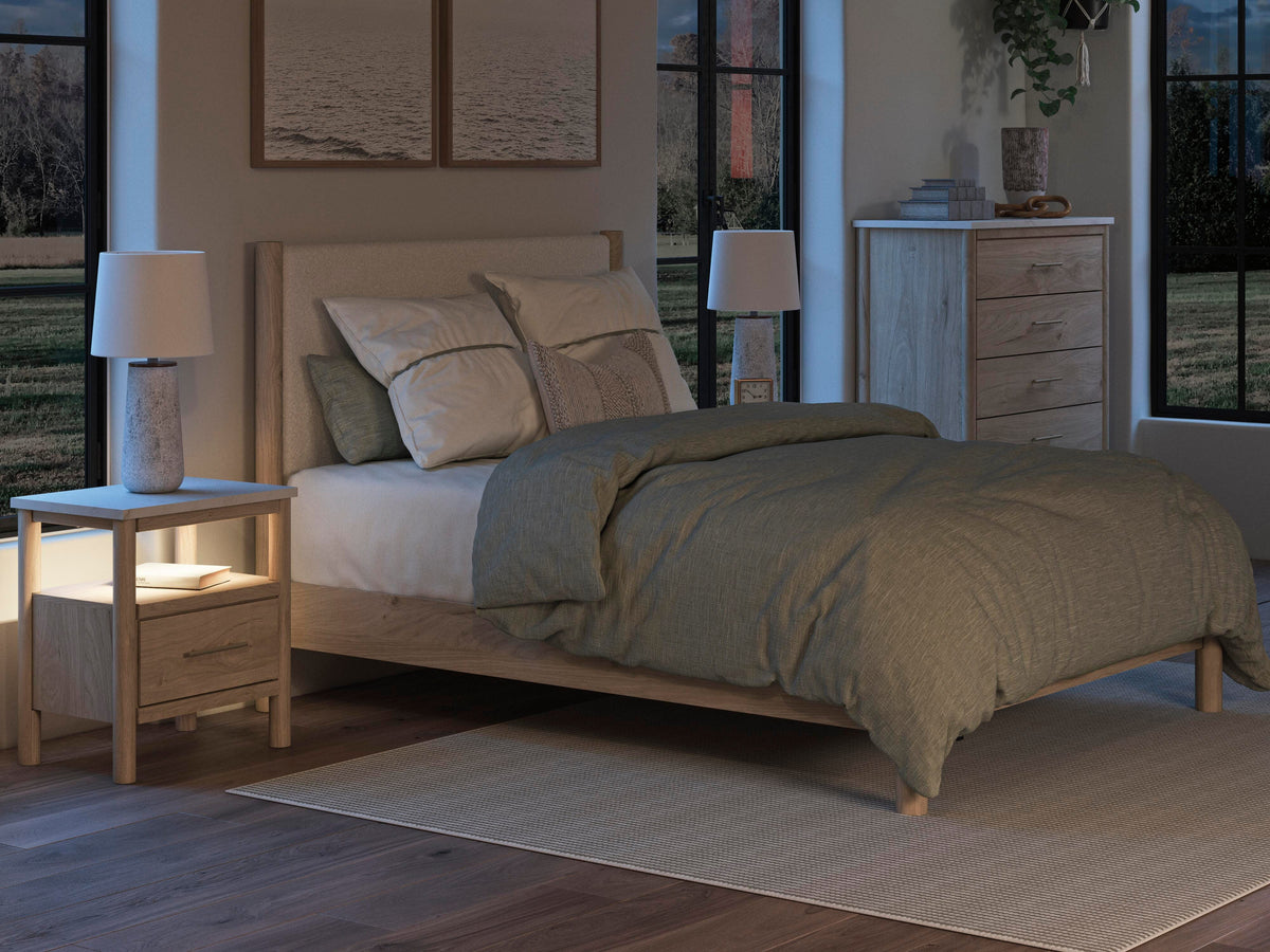 Cadmori Upholstered Panel Bed - Two-tone  (B2615-SI) - Image 10