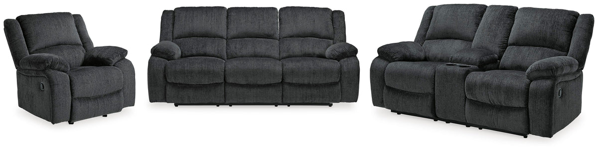 Draycoll Reclining Sofa, Loveseat and Recliner (76504-SI)