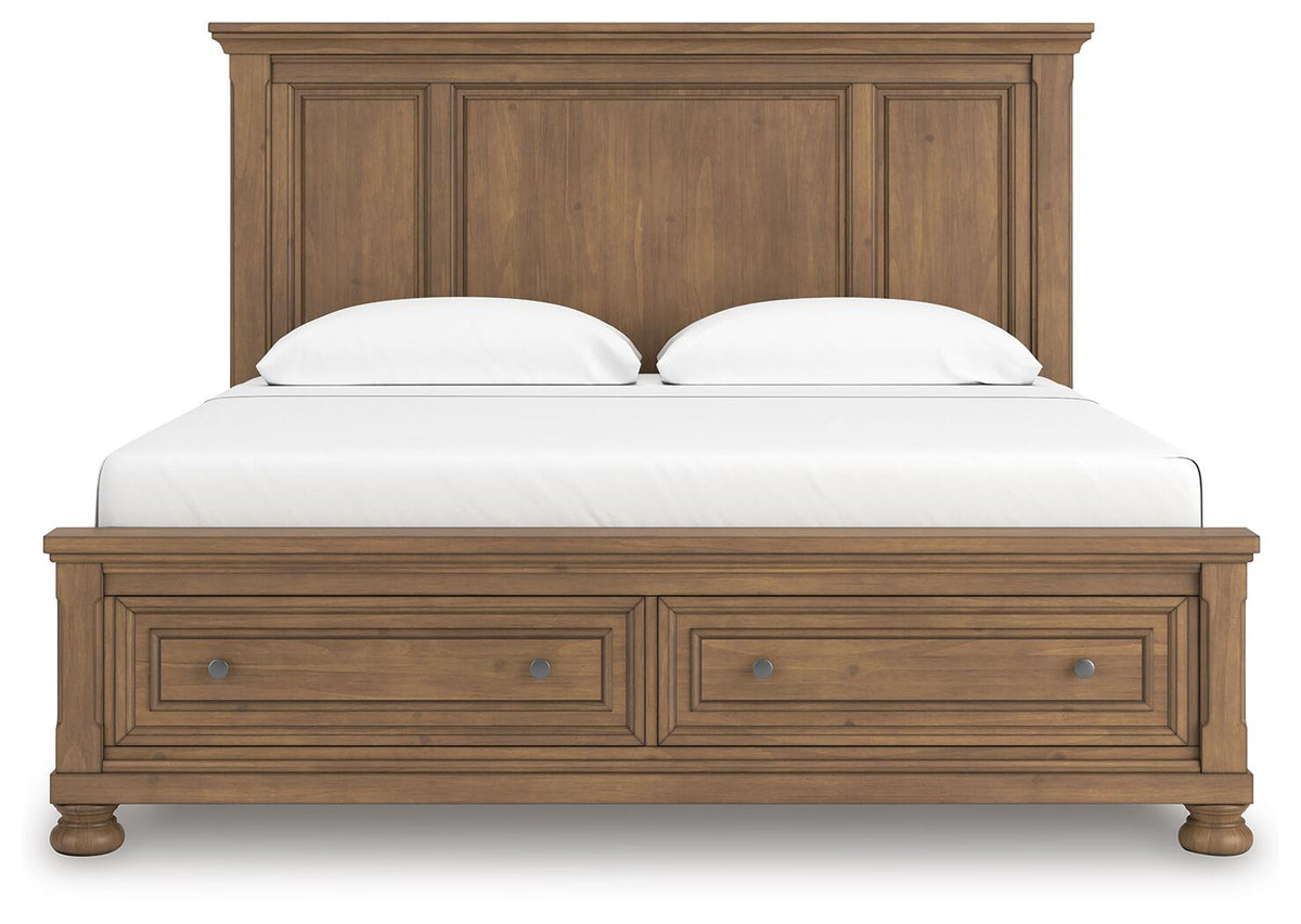 Feddinger King Panel Storage Bed, Dresser, Mirror, Chest and Nightstand (PCB779-SI) - Image 17
