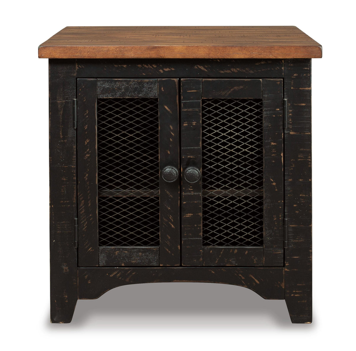 Valebeck End Table - Black/Brown  (T468-SI) - Image 4
