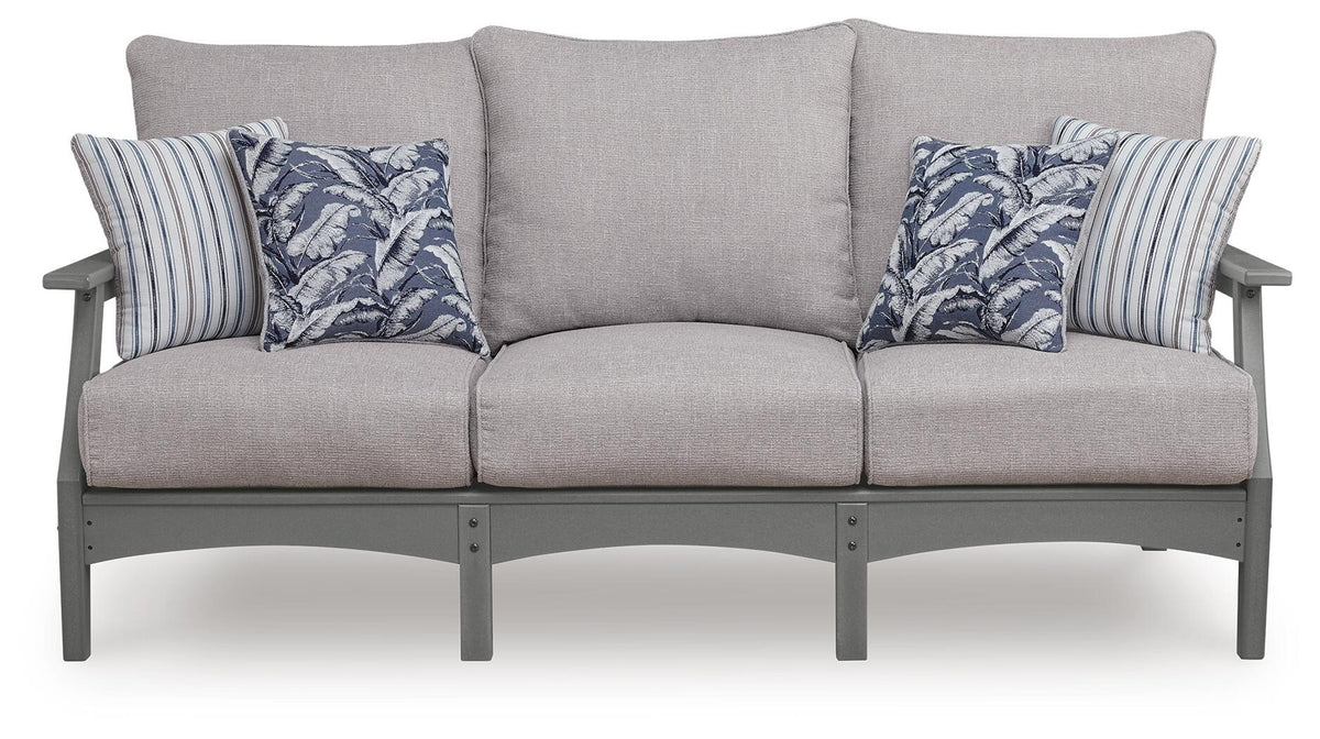 Cove Beach Outdoor Sofa with Cushion (PCP803-SI) - Image 6
