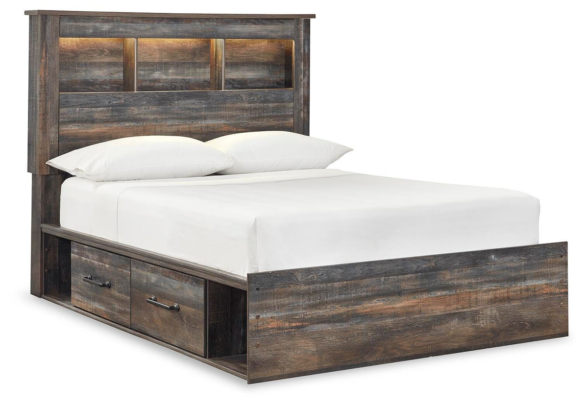 Drystan Bookcase Bed with 2 Storage Drawers (Youth) - Multi  (B211-SI)