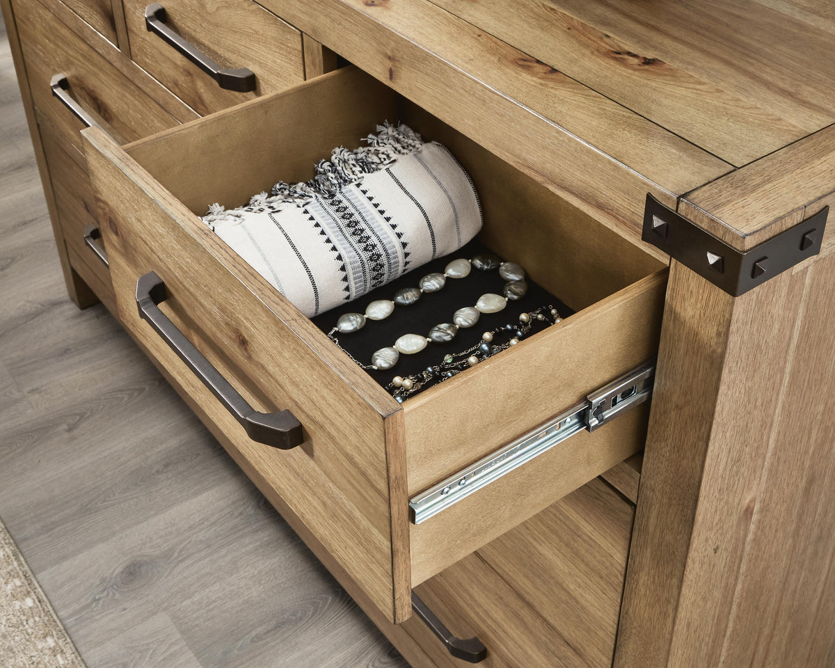 Ridgester Dresser - Light Brown  (B858-SI) - Image 6
