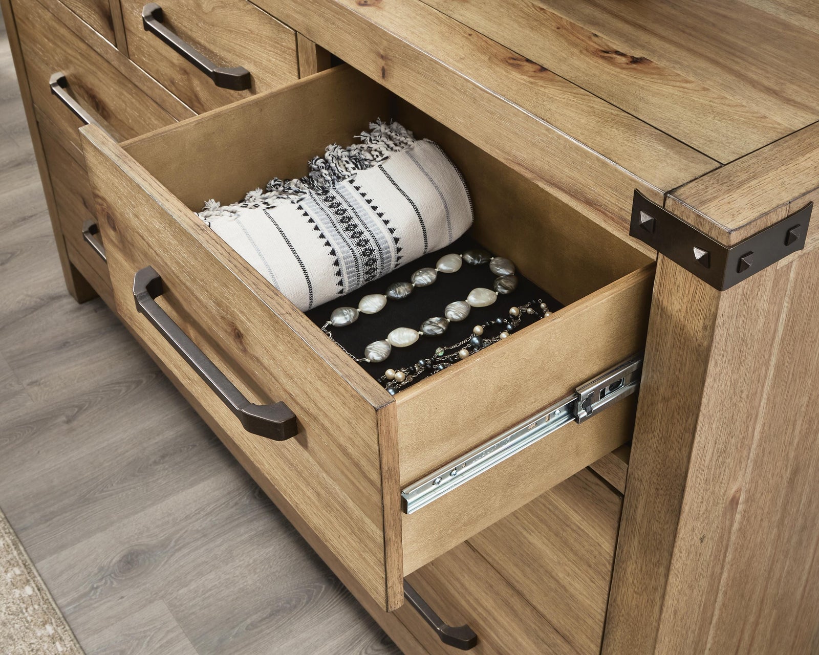 Ridgester Dresser - Light Brown  (B858-SI) - Image 6
