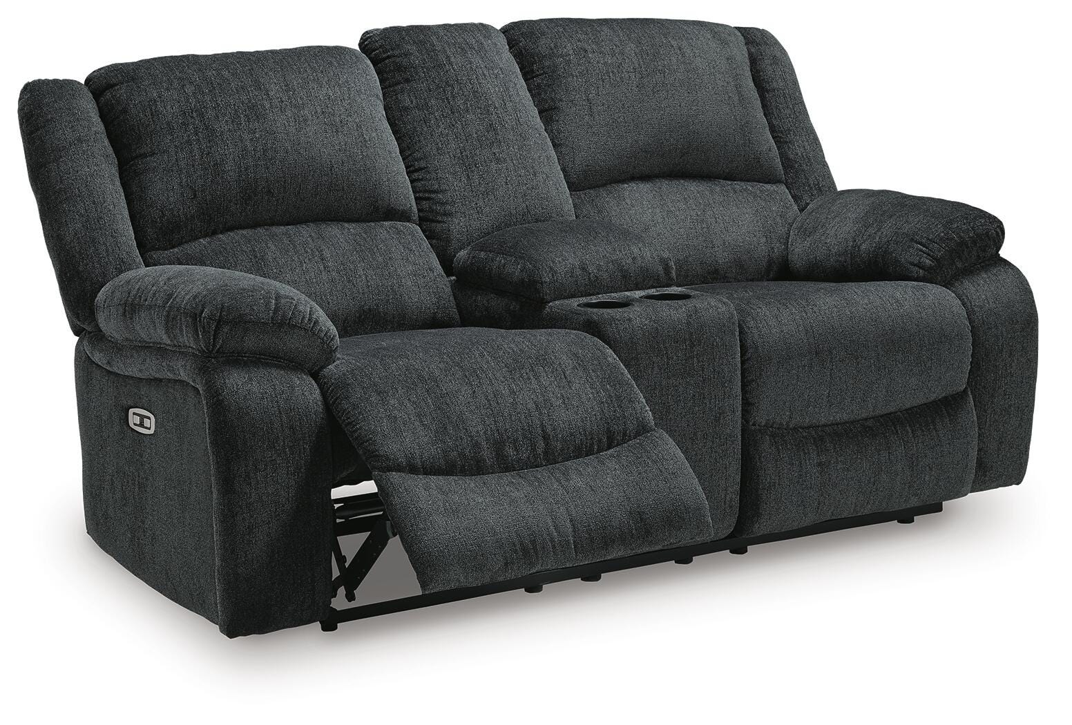 Draycoll Power Reclining Loveseat with Console (76504-SI) - Image 17