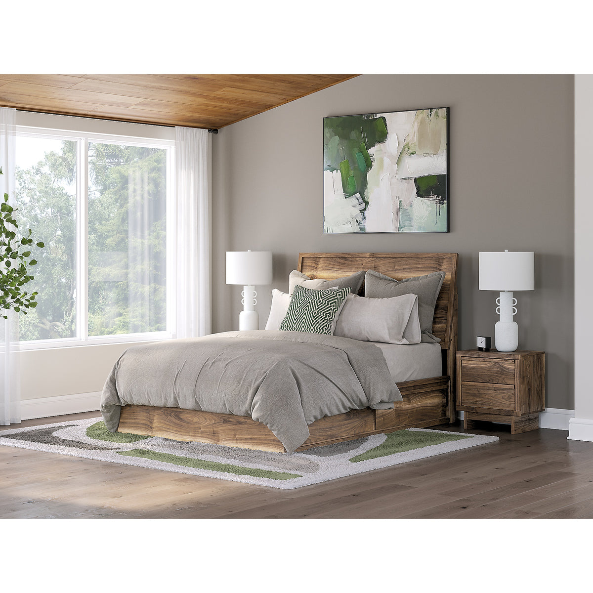 Chirason Queen Panel Bed with Storage (PCB3367-SI) - Image 11