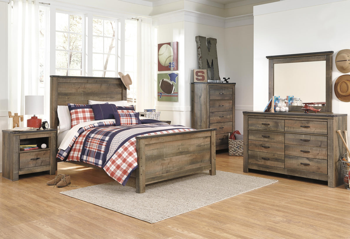 Trinell Panel Headboard - Brown  (B446-SI) - Image 14