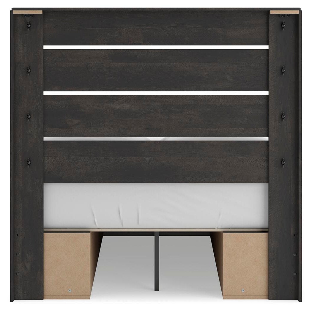 Hollivern Full Panel Bed with Storage (PCB2108-SI) - Image 6