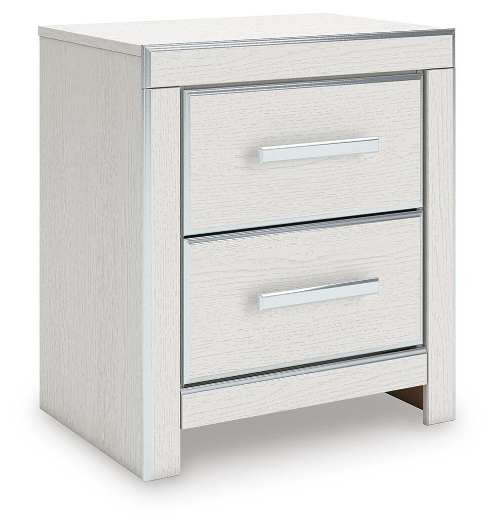 Zuraleus Queen Upholstered Platform Bed, Dresser, Mirror and Nightstand (PCB3381-SI) - Image 16