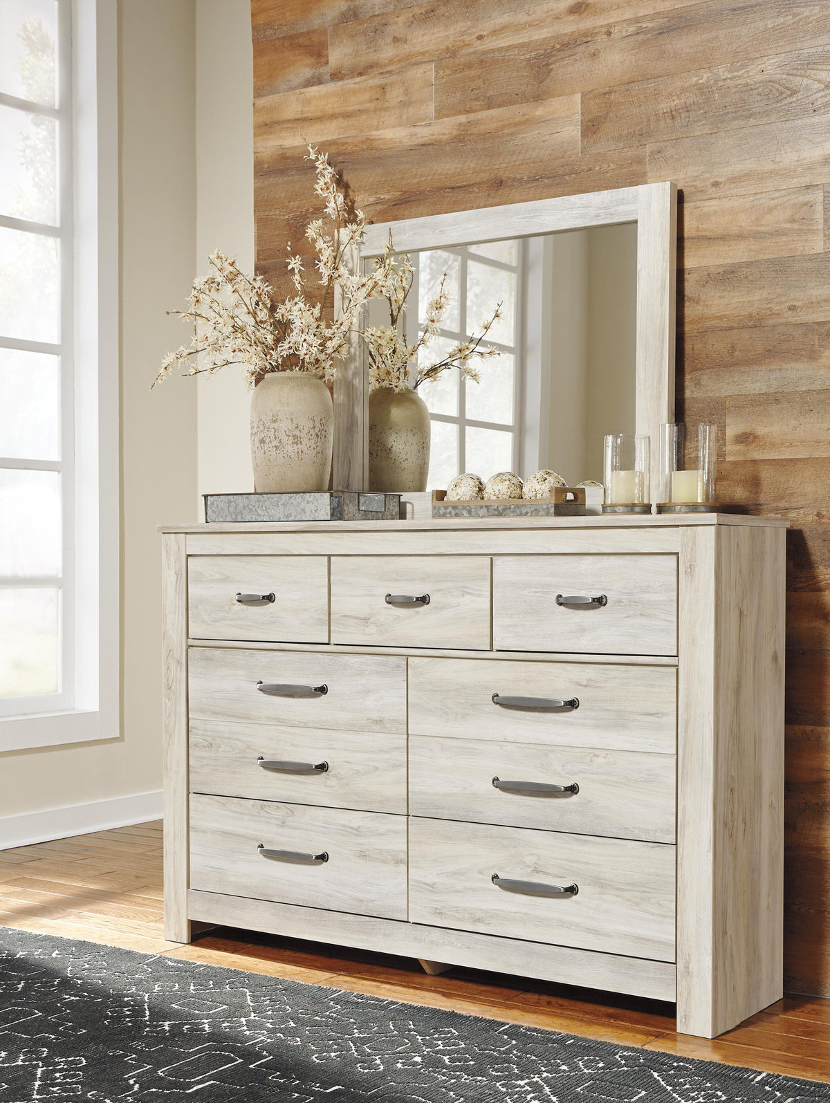 Bellaby Crossbuck Panel Bed, Dresser and Mirror (B331-SI) - Image 4