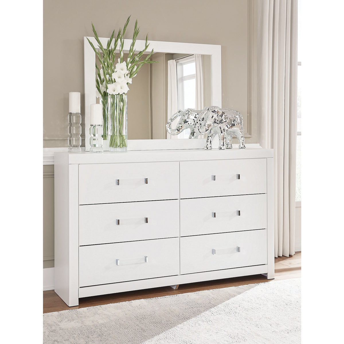 Maeling Dresser and Mirror (PCB1119-SI) - Image 2