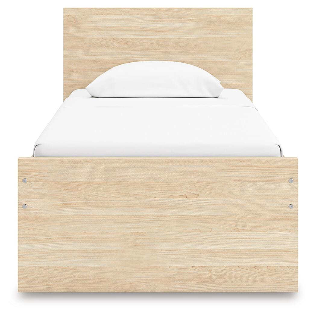 Onita Panel Platform Bed with 1 Side Storage (Youth) - Natural  (EB9632-SI) - Image 4