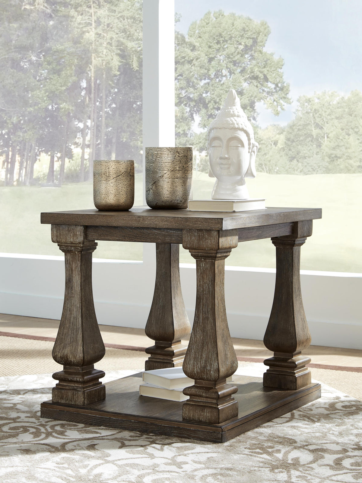 Johnelle Coffee Table, 2 End Tables and Sofa Table (T776-SI) - Image 12