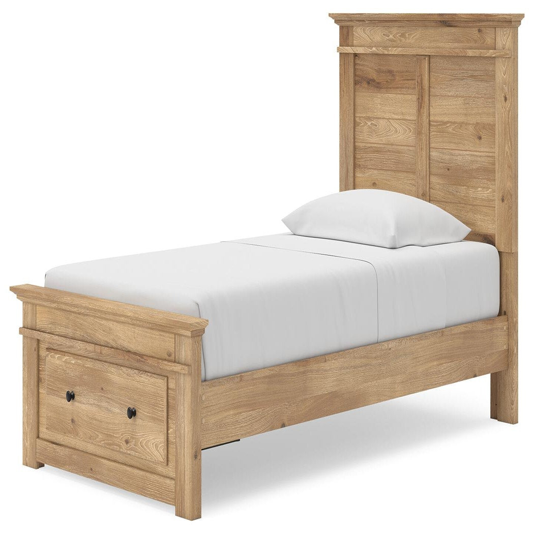 Makidern Twin Panel Storage Bed, Dresser and Mirror (PCB1170-SI) - Image 15