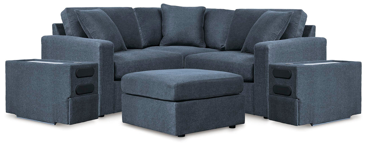 Modmax 5-Piece Sectional with Audio Console and Ottoman (92121-SI)