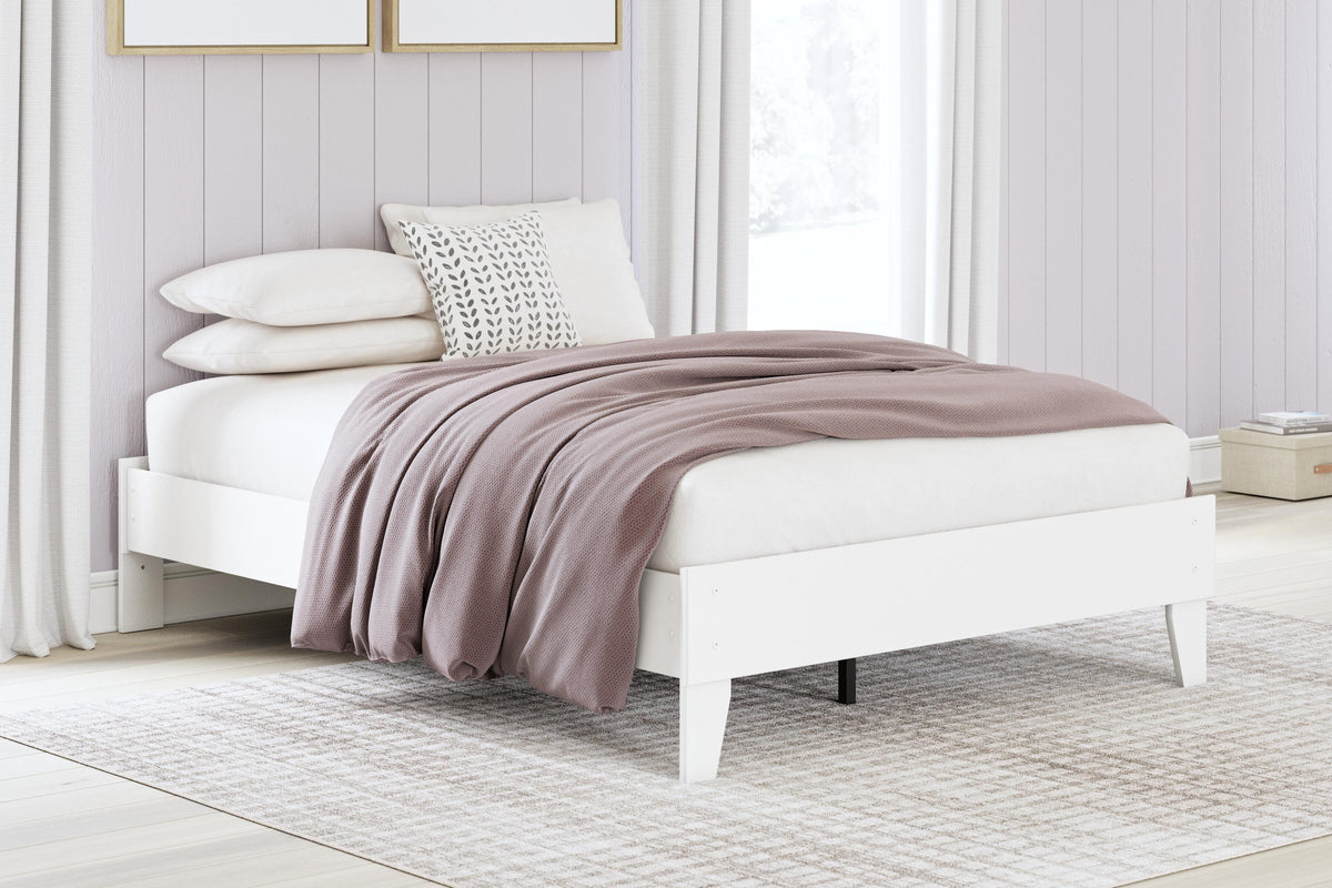 Hallityn Platform Bed (Youth) - White  (EB1810-SI) - Image 8