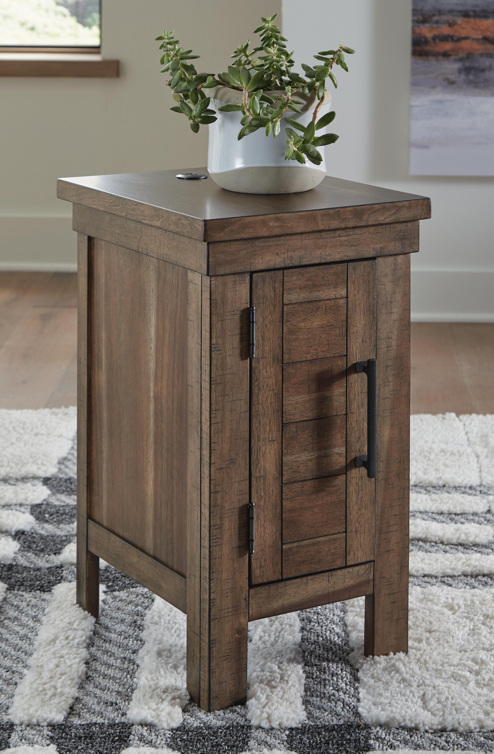 Moriville Lift-top Coffee Table and 2 Chairside End Tables - Grayish Brown  (T731-SI) - Image 13