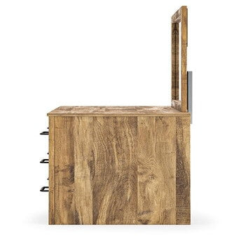 Maystonna King Crossbuck Panel Bed, Dresser, Mirror and Nightstand (PCB1580-SI) - Image 7