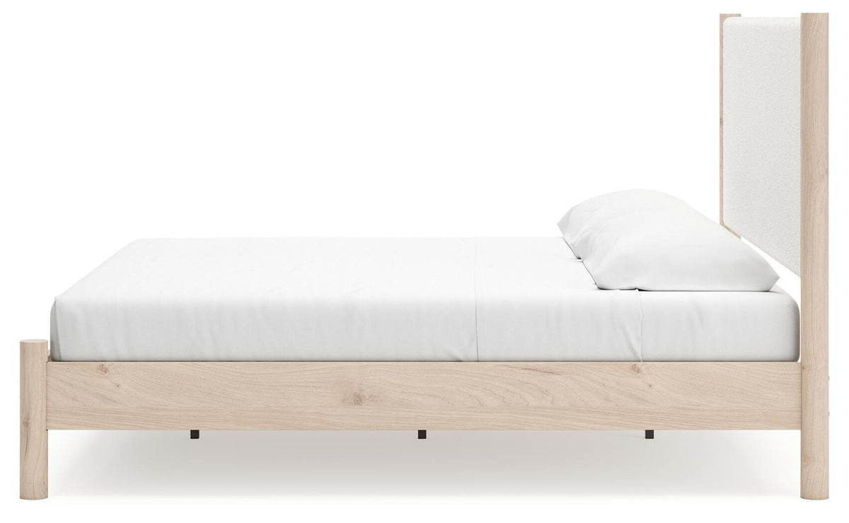 Cadmori Upholstered Panel Bed - Two-tone  (B2615-SI) - Image 6