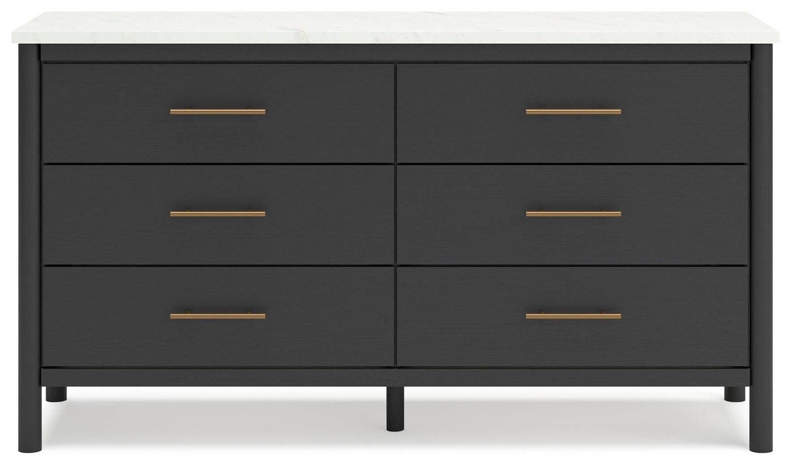 Cadmori Dresser - Black/White  (B2616-SI)