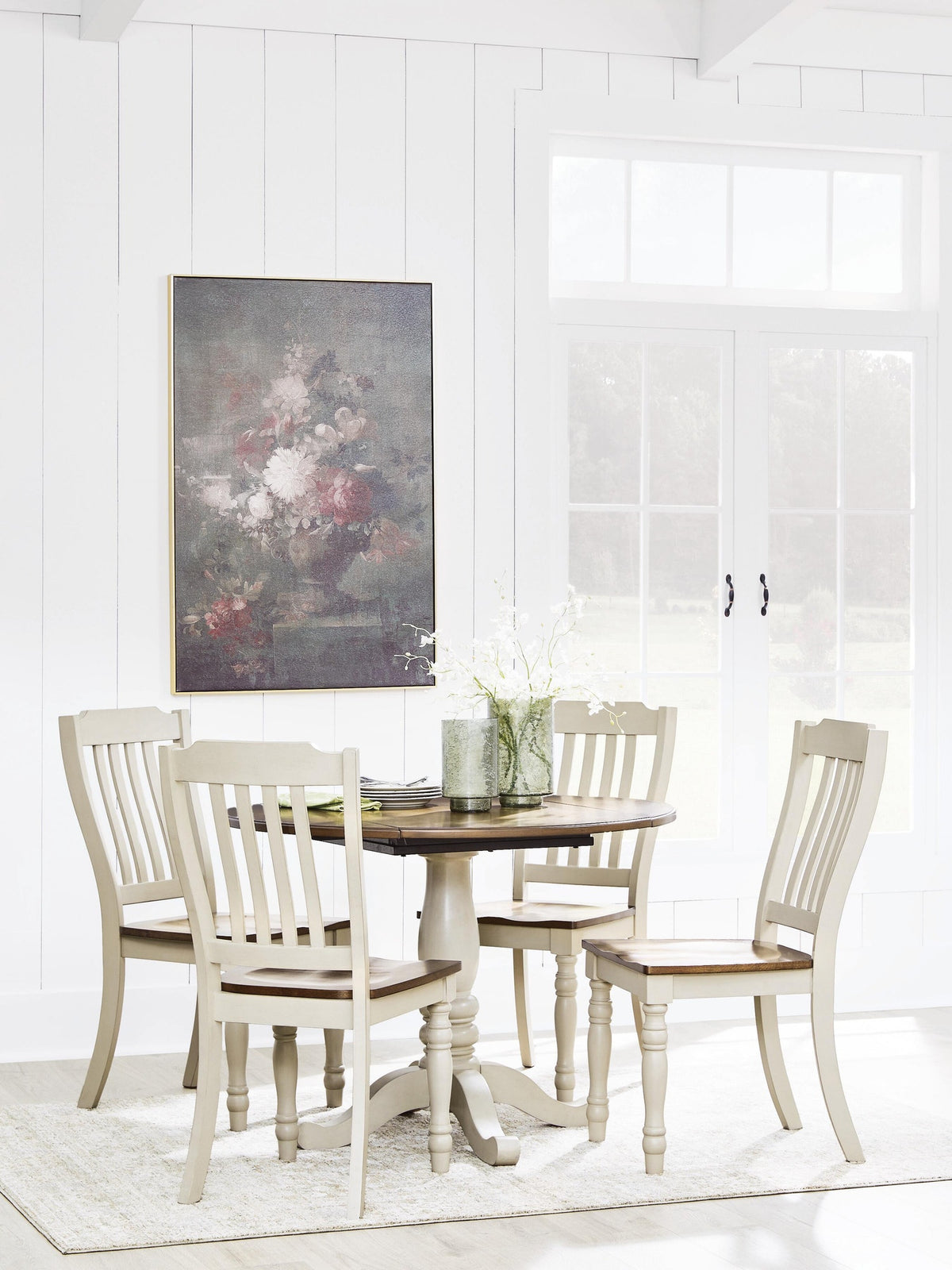 Wirloni Dining Table and 4 Chairs (PCD616-SI) - Image 2