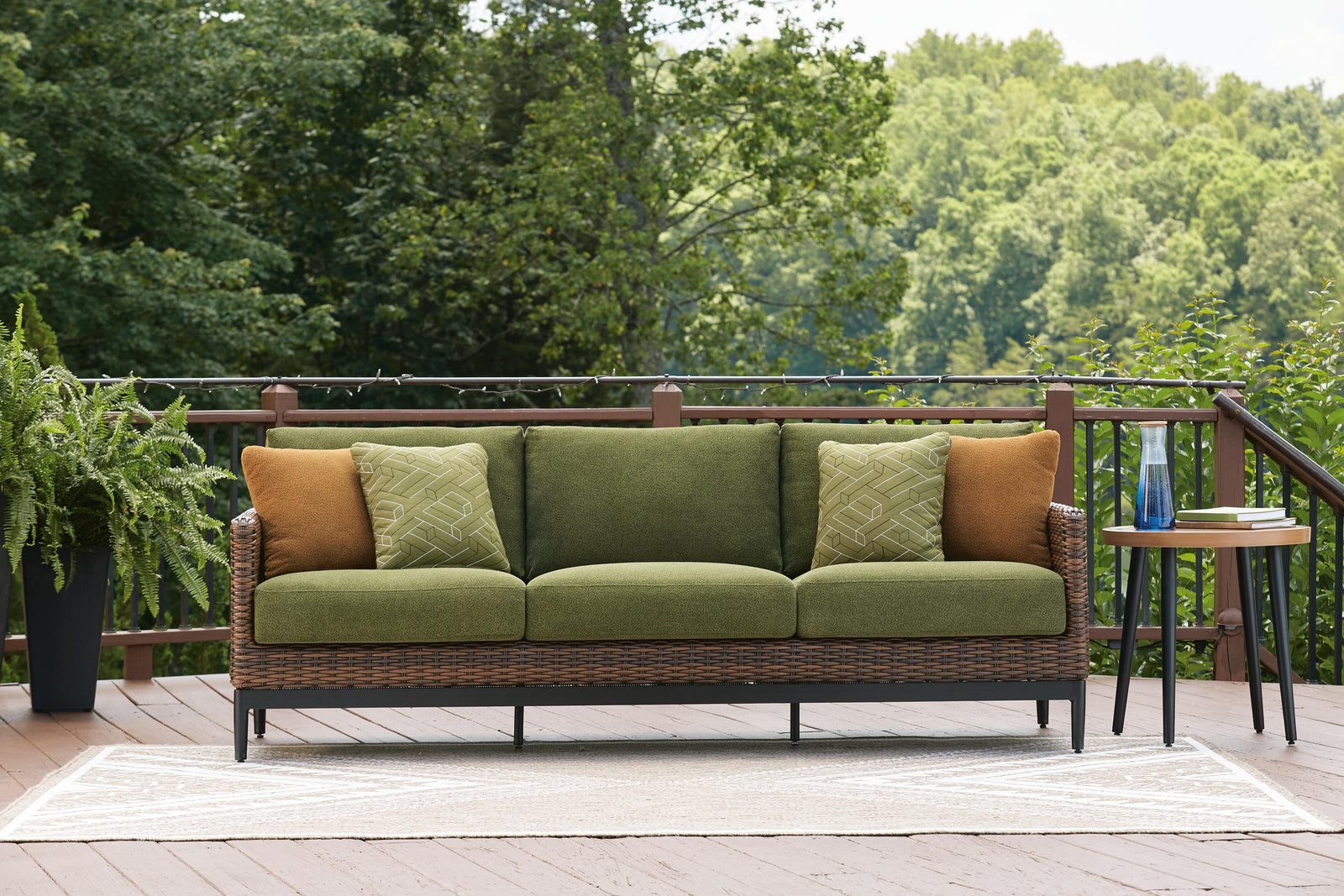 Horizon Hall Outdoor Sofa with Cushion (P572-SI) - Image 22