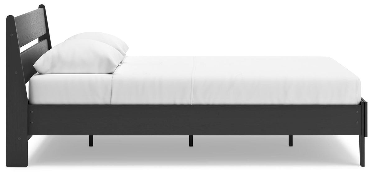 Socalle Panel Platform Bed - Black  (EB1865-SI) - Image 7