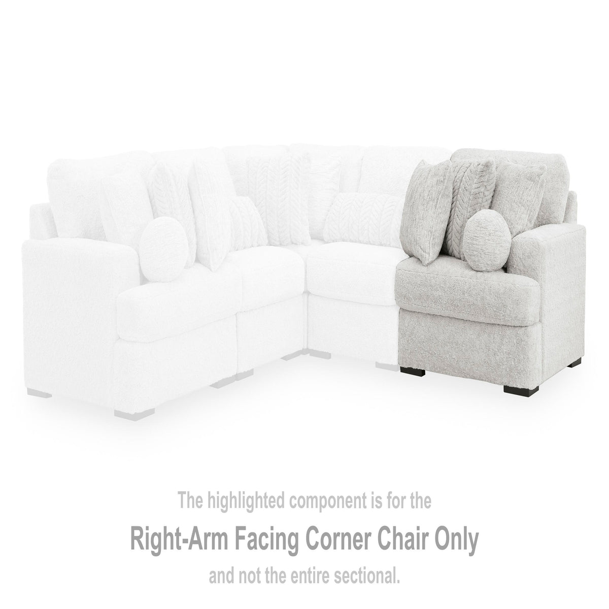 Cuddle Plush Oversized Armless Chaise (PC59106-SI) - Image 24