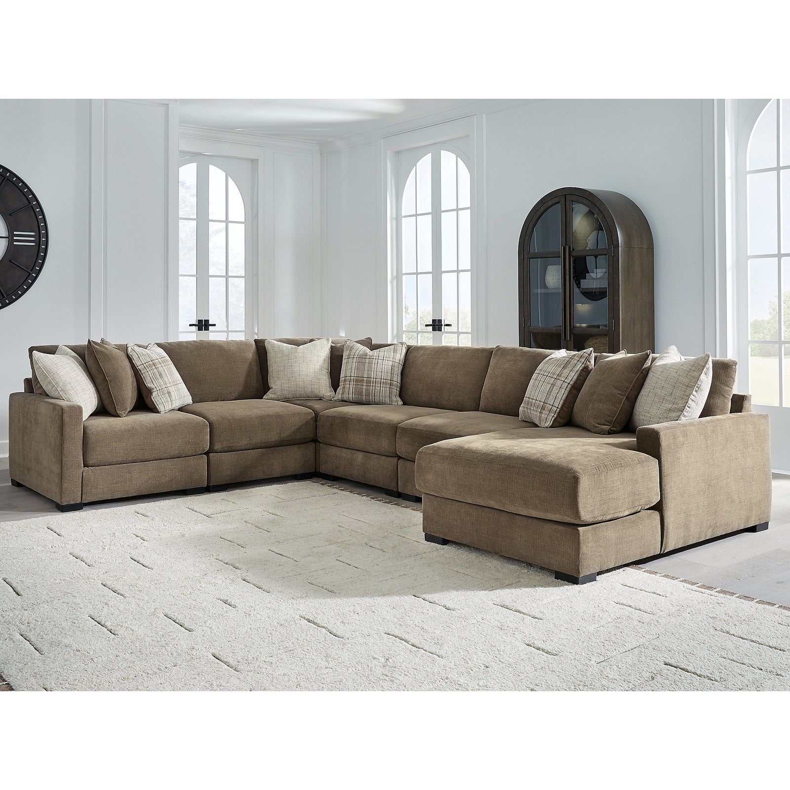 Camellia-Court 6-Piece Sectional with Chaise (68207S15-SI) - Image 4