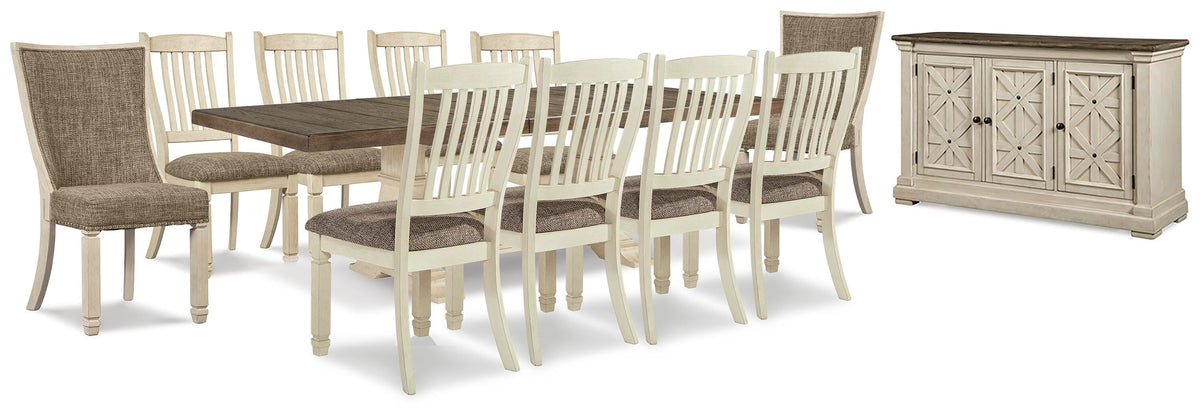 Bolanburg Dining Extension Table,10 Chairs and Server (D647-SI) - Image 2