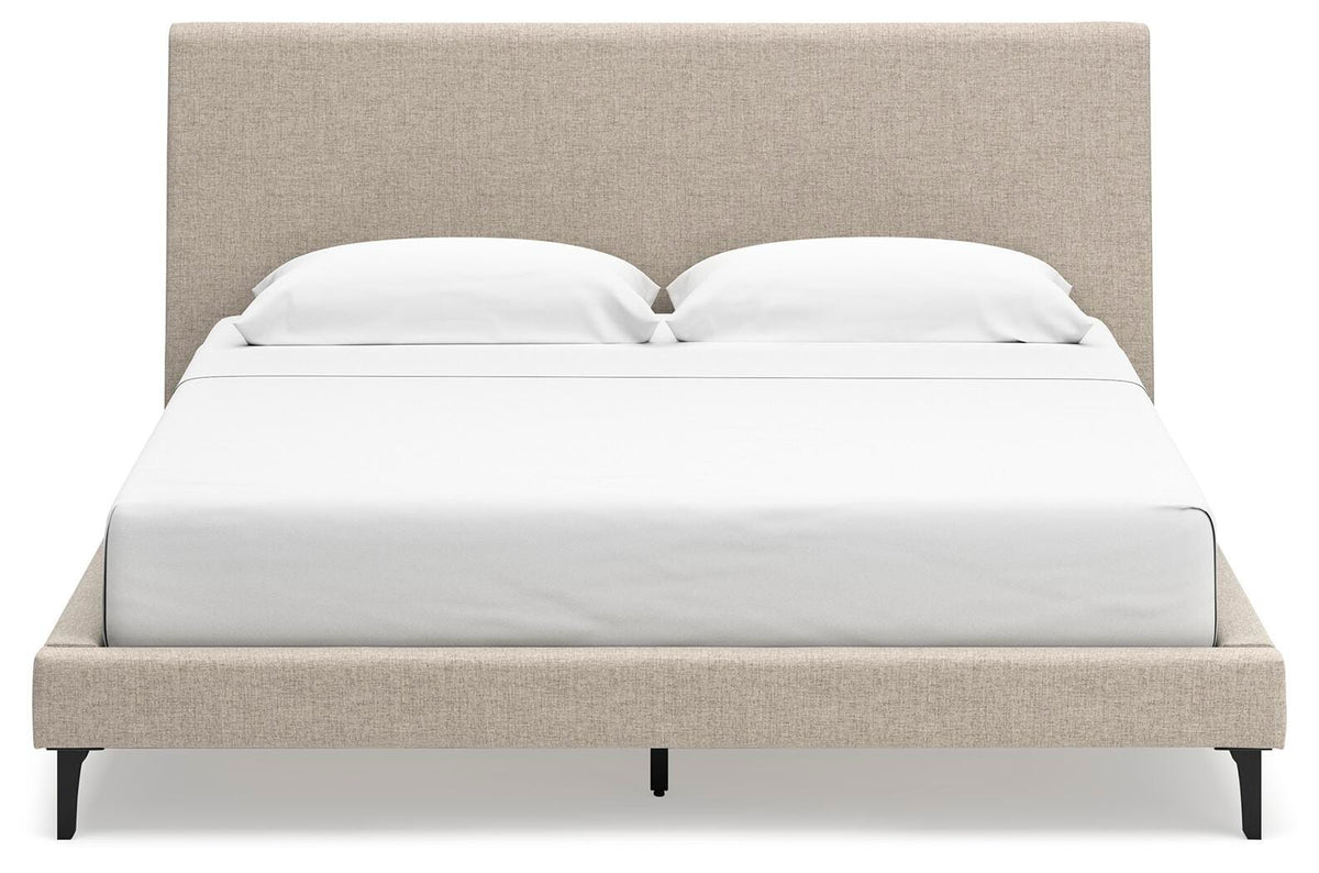 Cielden Upholstered Bed with Roll Slats - Soft Gray  (B1199-SI) - Image 4