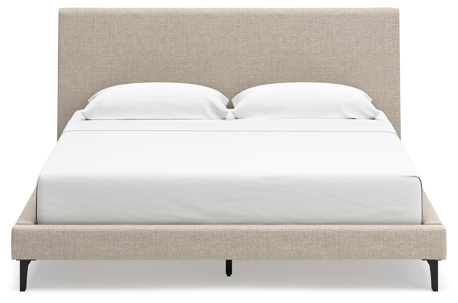Cielden Upholstered Bed with Roll Slats - Soft Gray  (B1199-SI) - Image 4