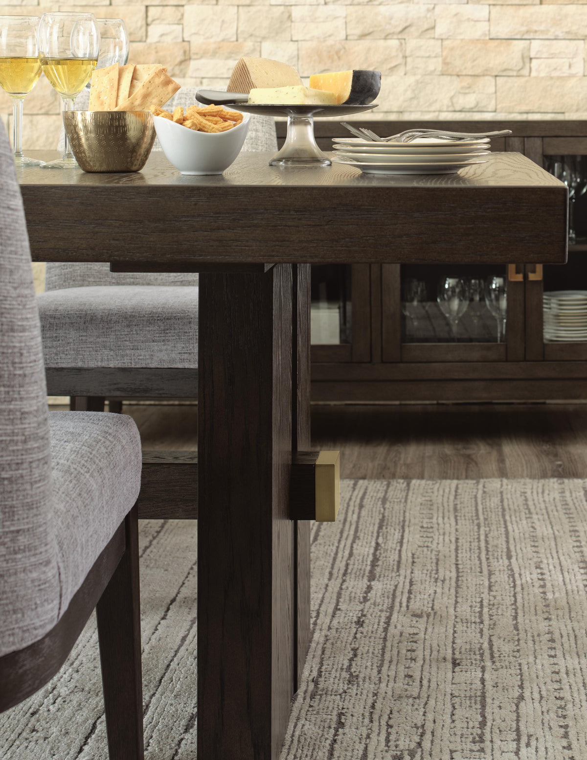 Burkhaus Dining Extension Table (D984-SI) - Image 9