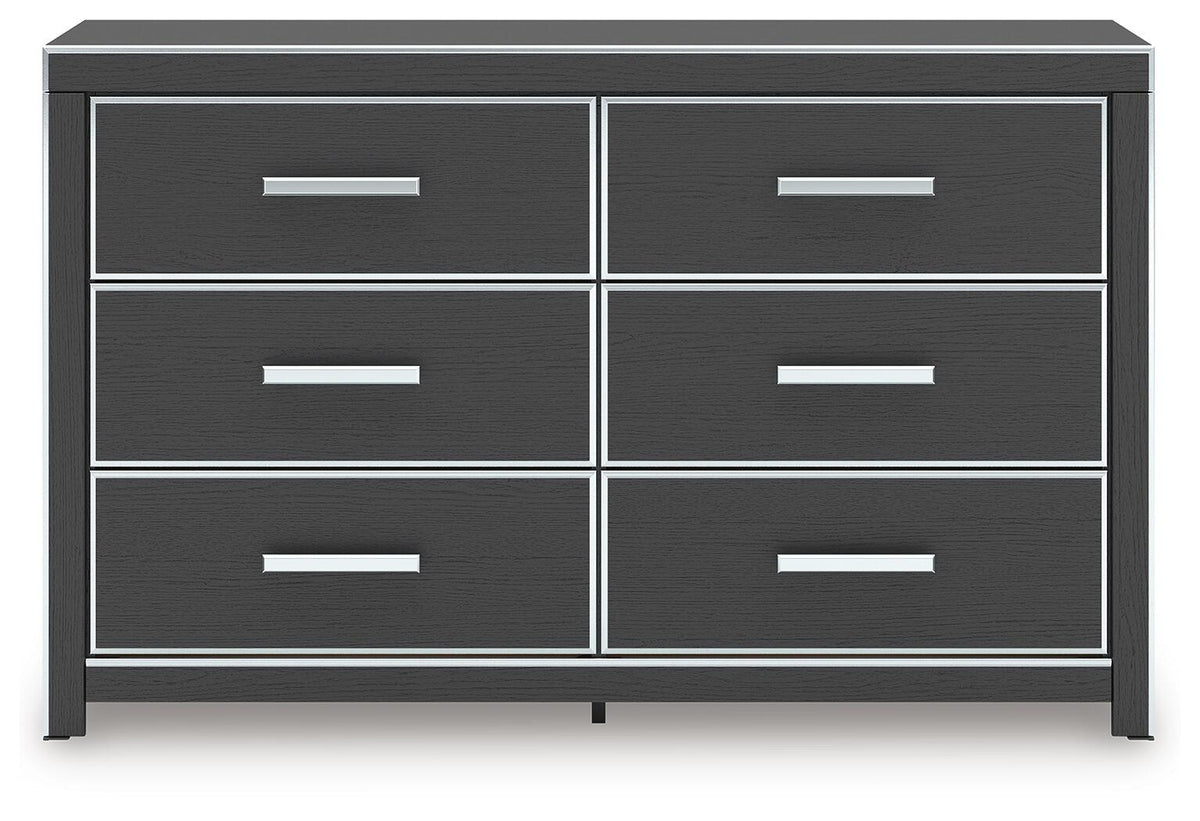 Zuraleus Queen Upholstered Bed, Dresser and Nightstand (PCB3380-SI) - Image 2