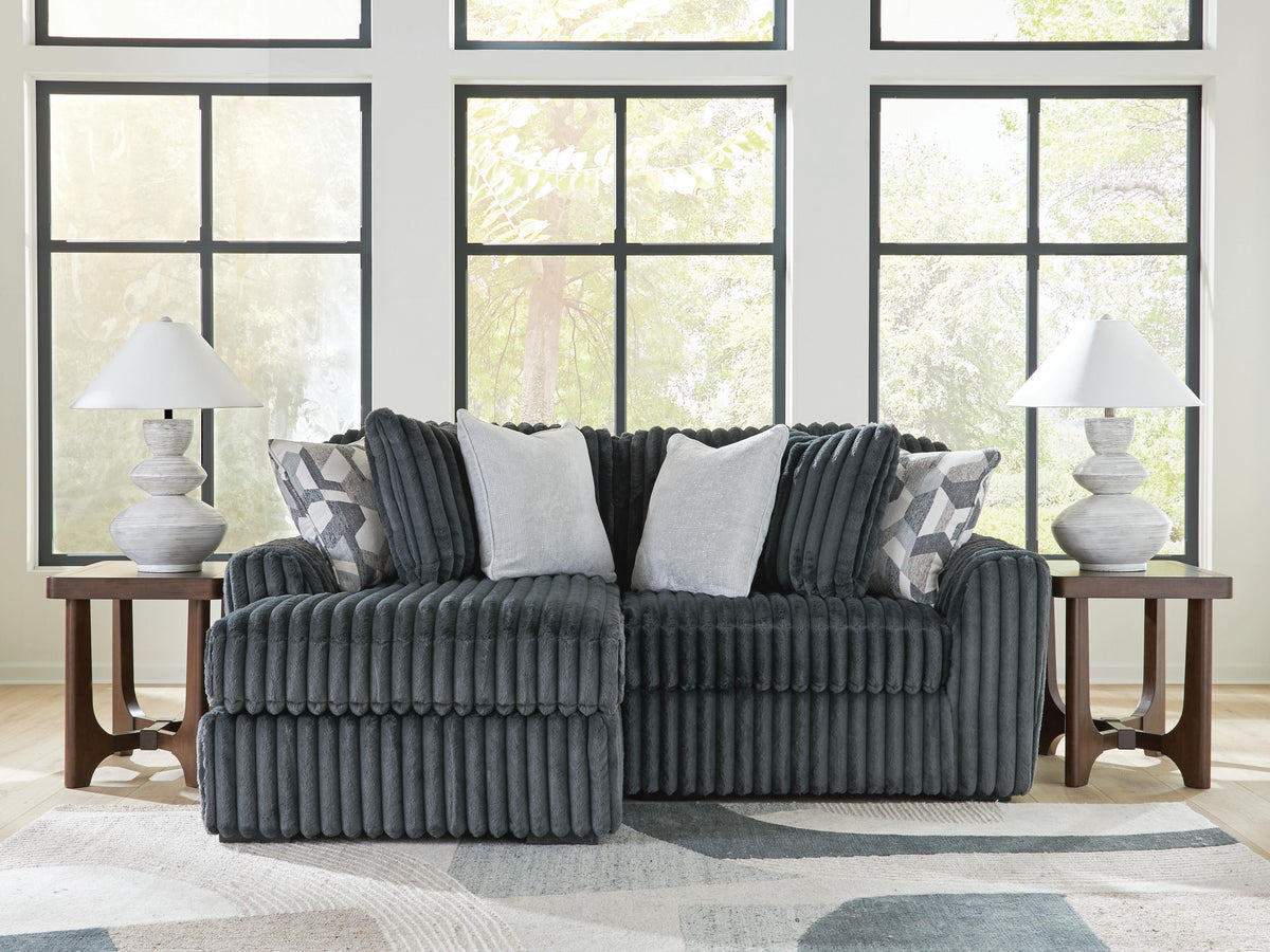 Midnight-Madness 2-Piece Sectional with Chaise (98105-SI)