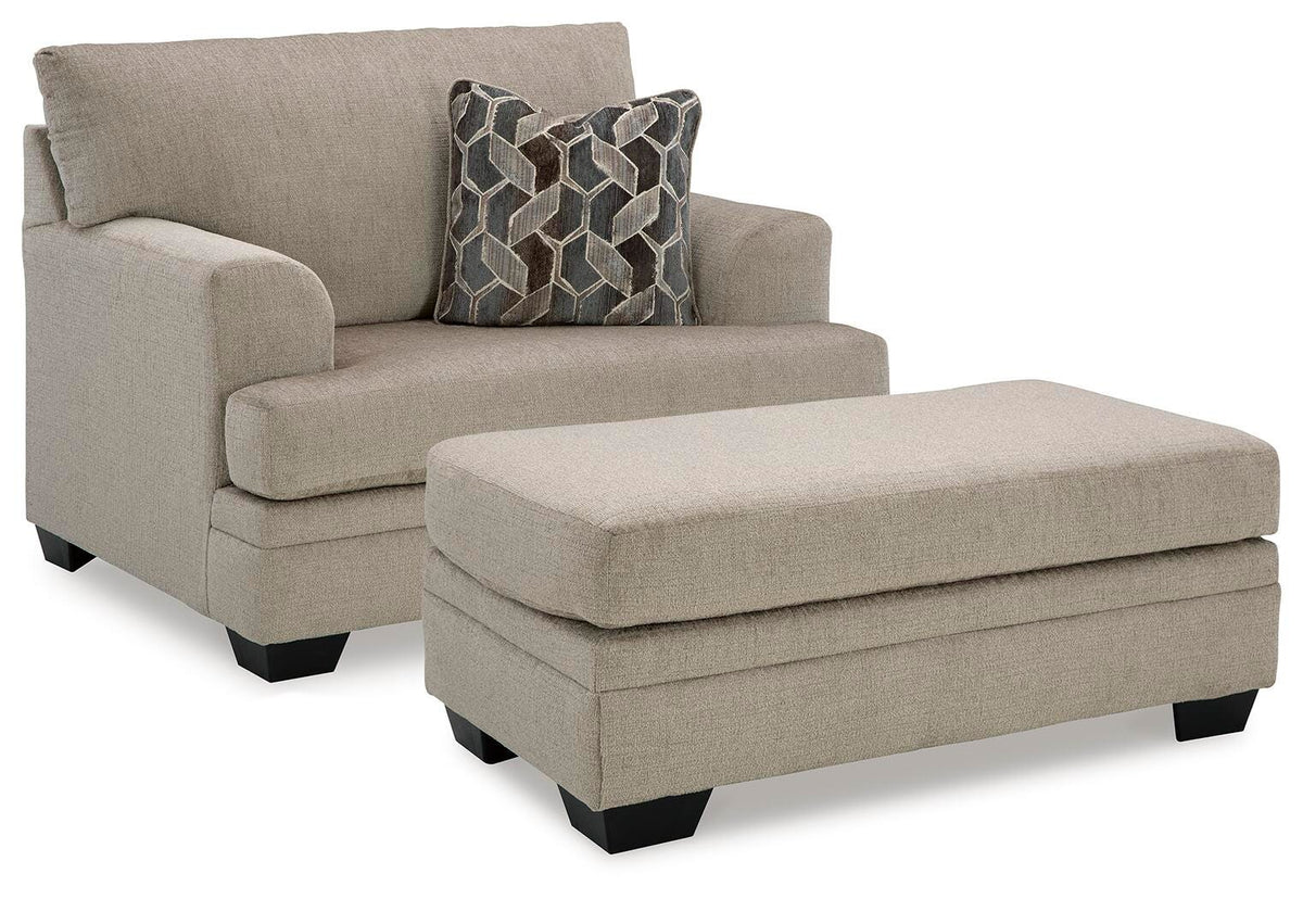 Stonemeade Oversized Chair and Ottoman (59504-SI)