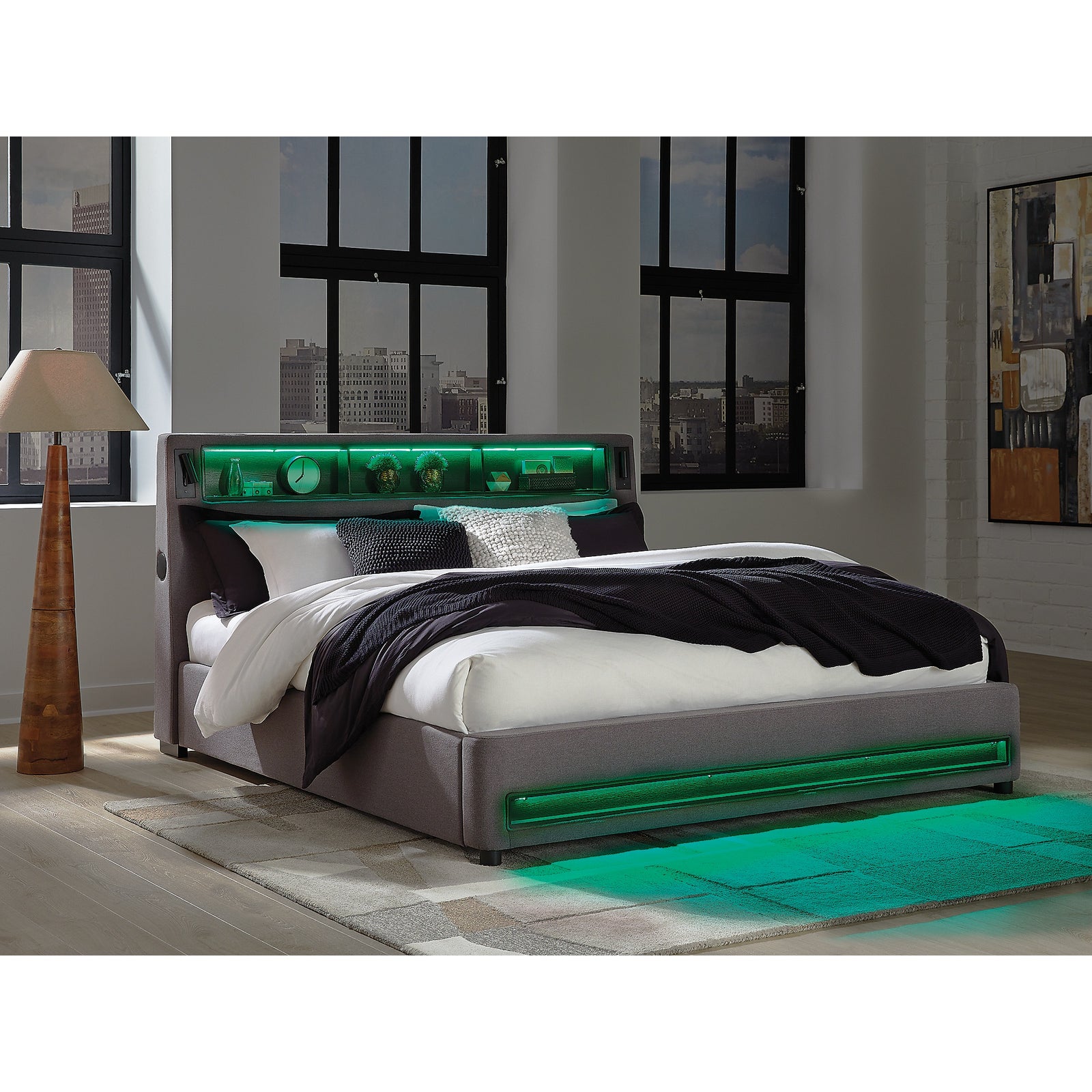 Verishaw King Upholstered Bed (PCB2721-SI) - Image 13