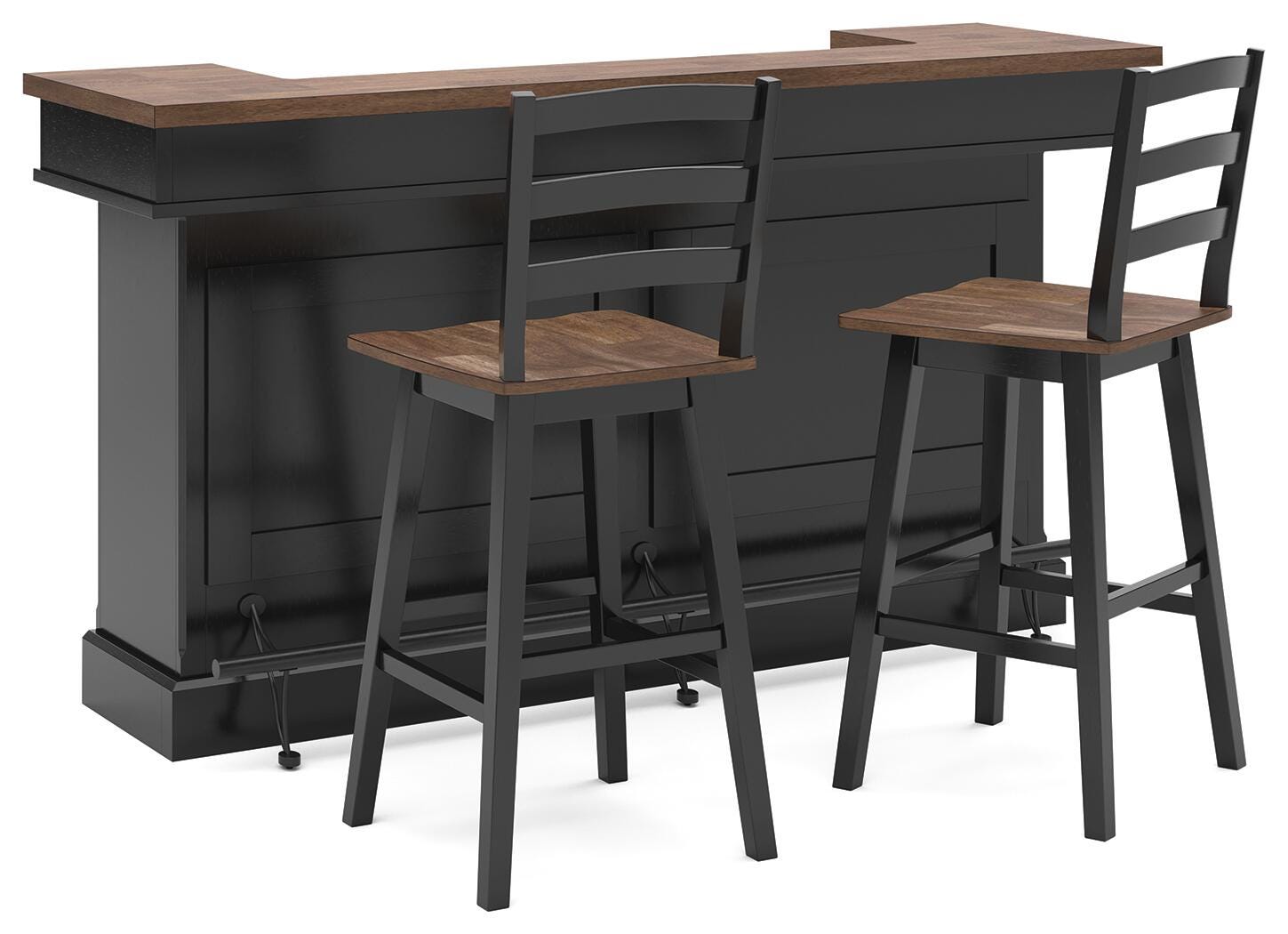 Wildenauer Bar Table and 2 Barstools (D634-SI)