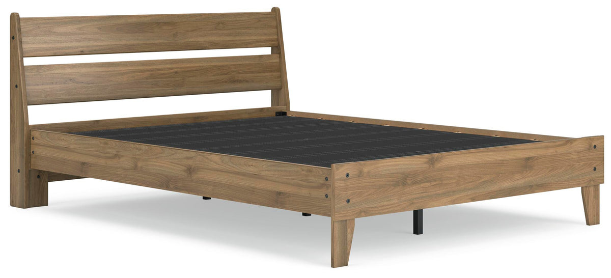 Deanlow Platform Panel Bed - Honey  (EB1866-SI) - Image 2