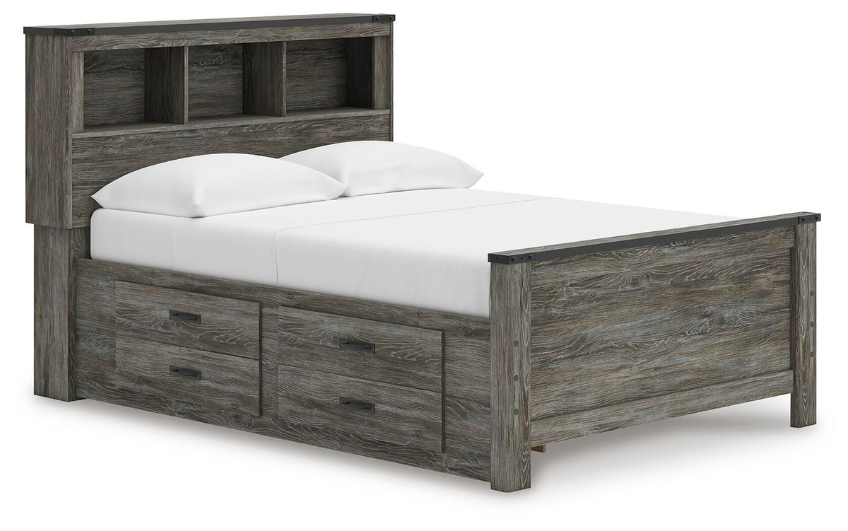 Frandern Bookcase Bed with Storage, Dresser and Mirror (B4480-SI) - Image 10