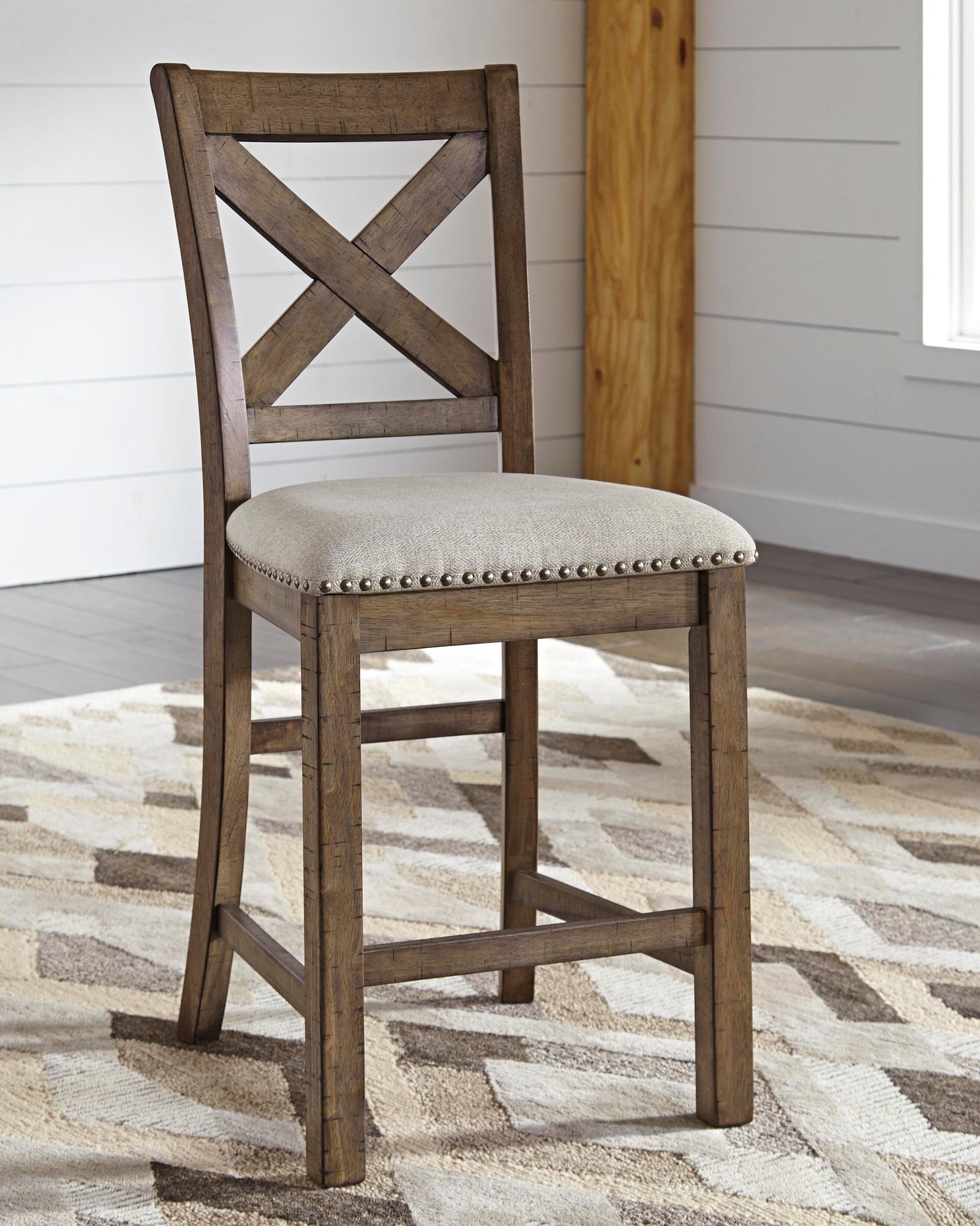 Moriville Counter Height Dining Table and 6 Barstools (D631-SI) - Image 9