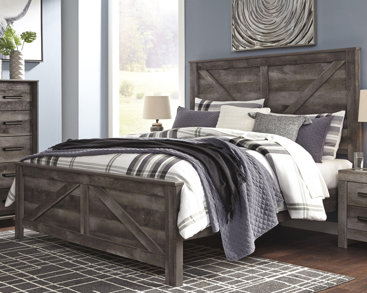 Wynnlow Crossbuck Panel Bed - Gray  (B440-SI) - Image 2