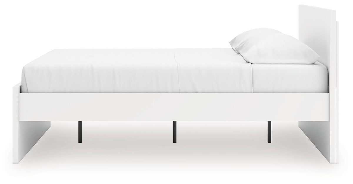Onita Panel Platform Bed - White  (EB9630-SI) - Image 7