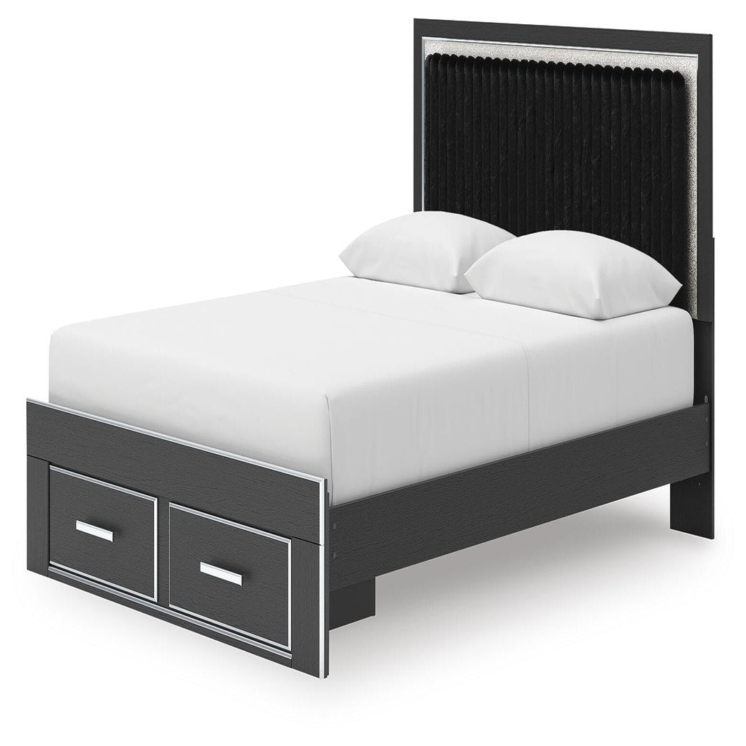 Zuraleus Queen Upholstered Panel Platform Storage Bed (PCB3380-SI) - Image 3
