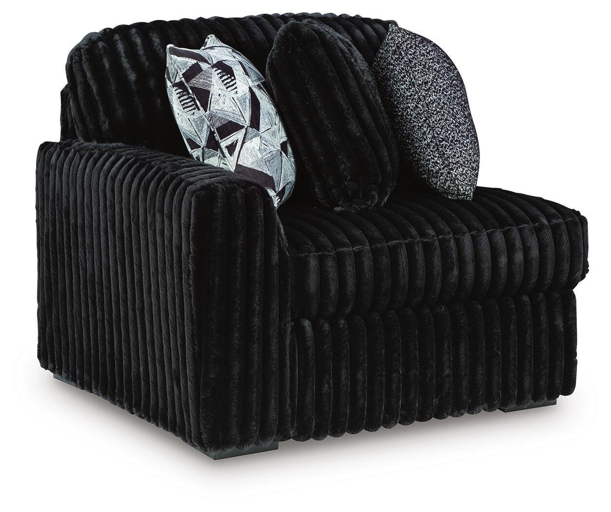 Midnight-Madness Left-Arm Facing Corner Chair (98103-SI)