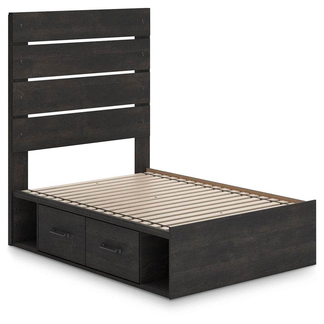 Hollivern Full Panel Bed with Storage (PCB2108-SI) - Image 2
