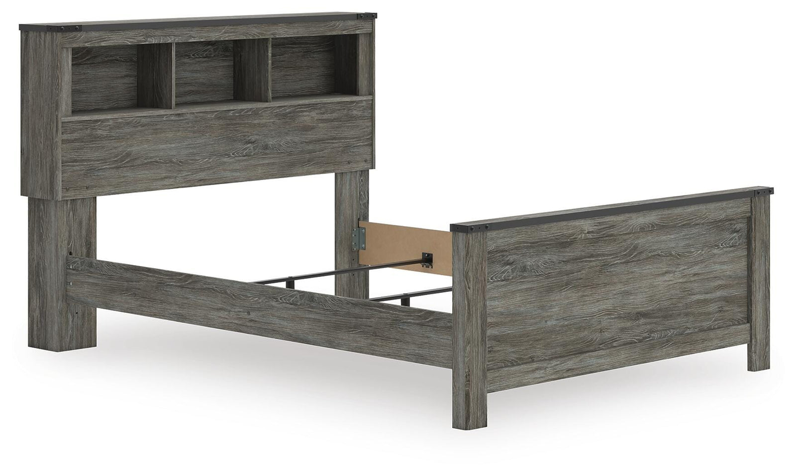 Frandern Bookcase Bed, Dresser and Mirror (B4480-SI) - Image 11