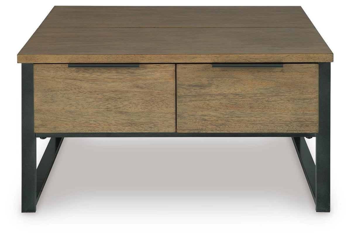 Montia Lift-Top Coffee Table - Light Brown  (T602-SI) - Image 4