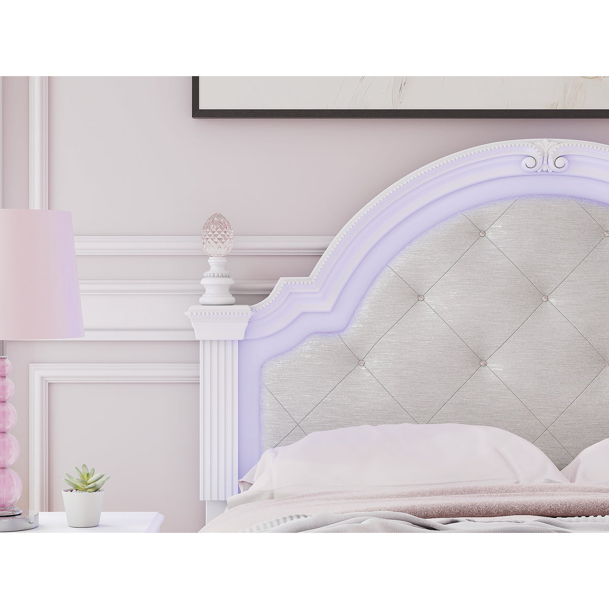 Kozlani Full Upholstered Panel Bed (PCB1819-SI) - Image 9